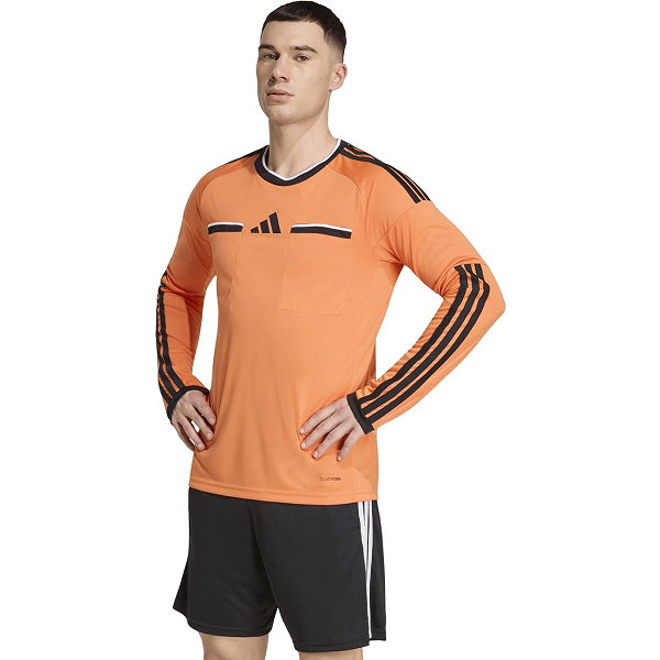 Adidas Referee 26 Scheidsrechtersshirt Lange Mouw Heren - Fluo Oranje