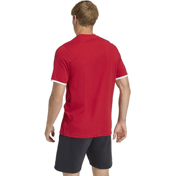 Adidas Entrada 26 T-Shirt Hommes - Rouge / Blanc