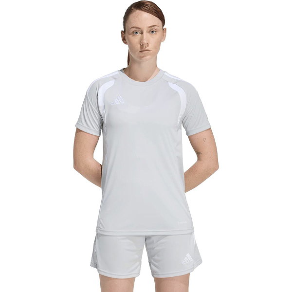 Adidas Tiro 26 League Maillot Manches Courtes Femmes - Gris / Blanc