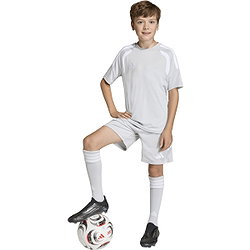 Présentation: Adidas Tiro 26 League Maillot Manches Courtes Enfants - Gris / Blanc