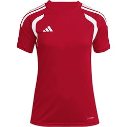 Présentation: Adidas Tiro 26 League Maillot Manches Courtes Femmes - Rouge / Blanc
