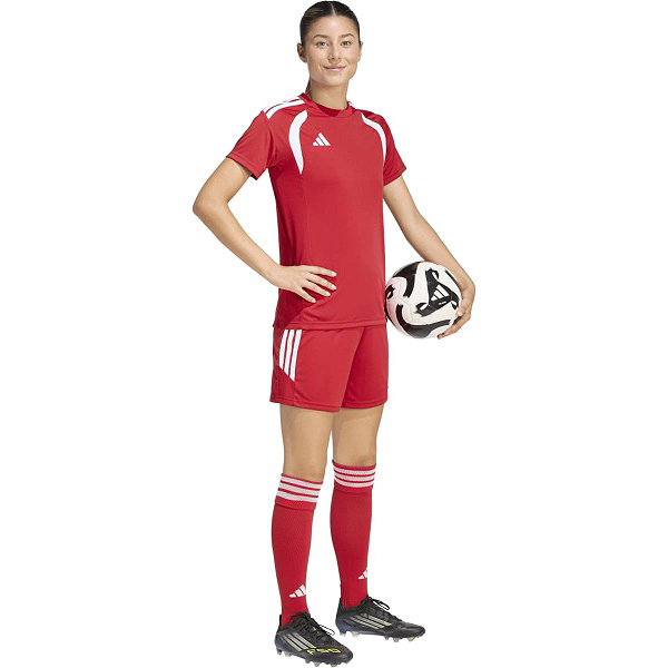 Adidas Tiro 26 League Maillot Manches Courtes Femmes - Rouge / Blanc