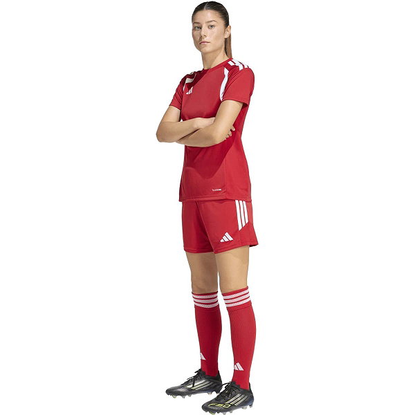 Adidas Tiro 26 League Maillot Manches Courtes Femmes - Rouge / Blanc