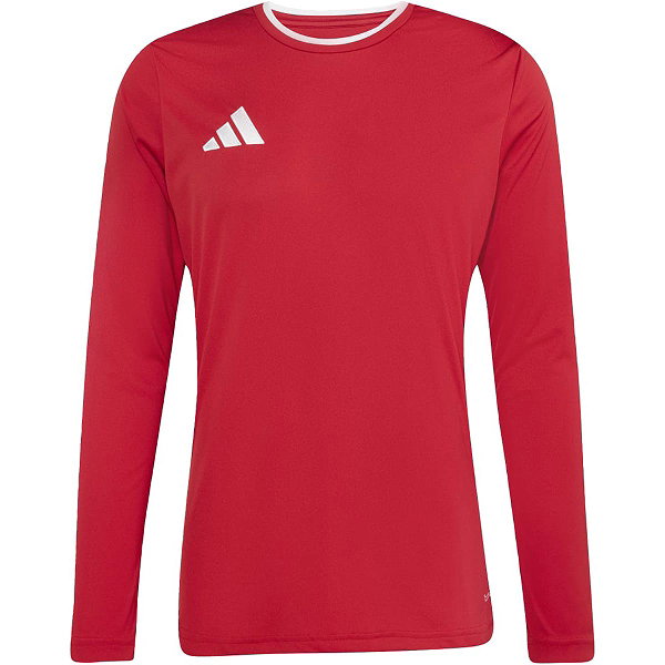 Adidas Entrada 26 Voetbalshirt Lange Mouw Heren - Rood / Wit