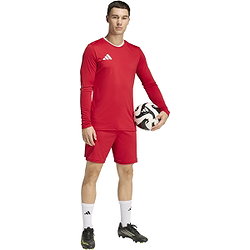 Voorvertoning: Adidas Entrada 26 Voetbalshirt Lange Mouw Heren - Rood / Wit