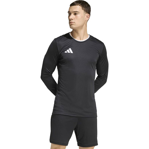 Adidas Entrada 26 Voetbalshirt Lange Mouw Heren - Zwart
