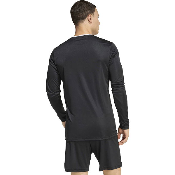 Adidas Entrada 26 Voetbalshirt Lange Mouw Heren - Zwart