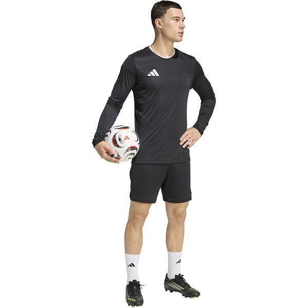 Adidas Entrada 26 Voetbalshirt Lange Mouw Heren - Zwart