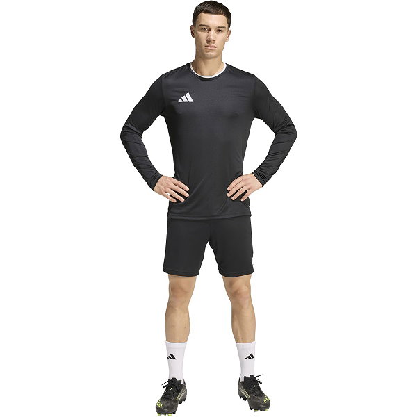 Adidas Entrada 26 Voetbalshirt Lange Mouw Heren - Zwart