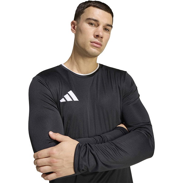 Adidas Entrada 26 Voetbalshirt Lange Mouw Heren - Zwart