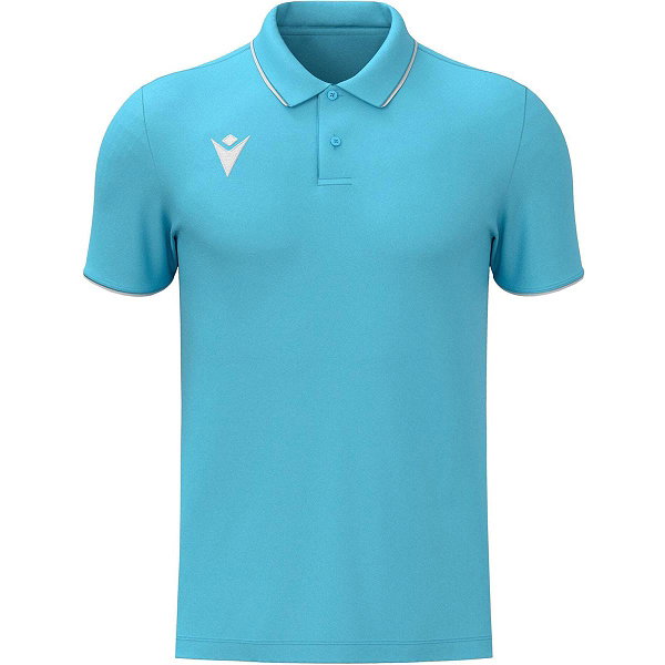 Macron Draco Hero Polo Fonctionnel Hommes - Columbia / Blanc