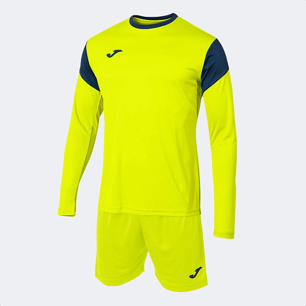 Joma Phoenix Set De Gardien De But Enfants - Jaune Fluo / Marine