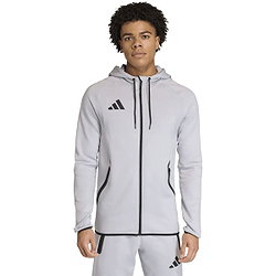 Présentation: Adidas Tiro Travel Hooded Sweat Full Zip Hommes - Gris Clair