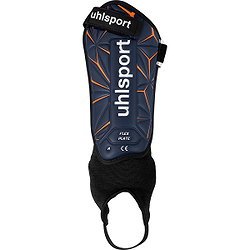 Présentation: Uhlsport Flex Plate Protège-Tibias - Marine / Orange Fluo / Blanc