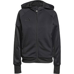 Adidas Tiro 25 Travel Sweater Met Kap Dames - Zwart
