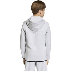 Présentation: Adidas Tiro Travel Hooded Sweat Full Zip Enfants - Gris Clair