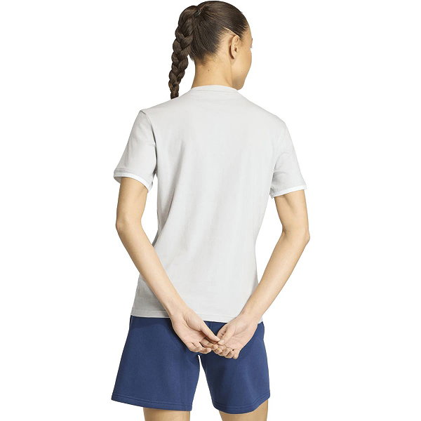 Adidas Entrada 26 T-Shirt Femmes - Gris Clair / Blanc