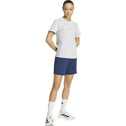 Présentation: Adidas Entrada 26 T-Shirt Femmes - Gris Clair / Blanc