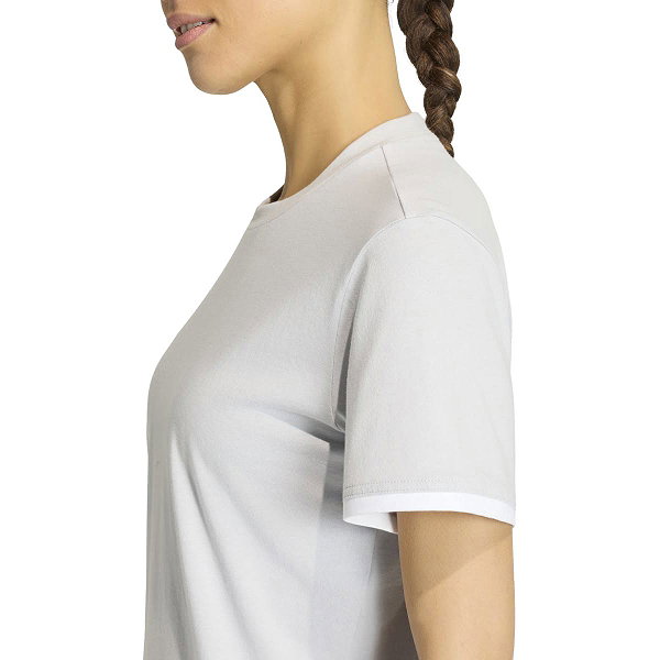 Adidas Entrada 26 T-Shirt Femmes - Gris Clair / Blanc