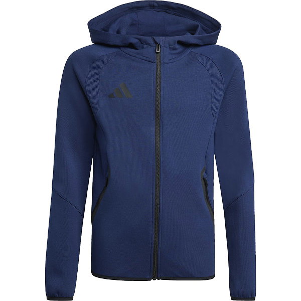 Adidas Tiro Travel Hooded Sweat Full Zip Enfants - Marine