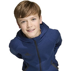 Présentation: Adidas Tiro Travel Hooded Sweat Full Zip Enfants - Marine