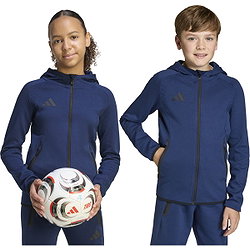 Présentation: Adidas Tiro Travel Hooded Sweat Full Zip Enfants - Marine