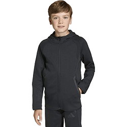 Présentation: Adidas Tiro Travel Hooded Sweat Full Zip Enfants - Noir