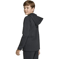 Présentation: Adidas Tiro Travel Hooded Sweat Full Zip Enfants - Noir