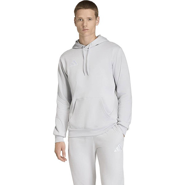 Adidas Entrada 26 Sweat À Capuchon Hommes - Gris Clair / Blanc