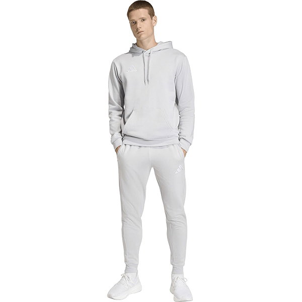 Adidas Entrada 26 Sweat À Capuchon Hommes - Gris Clair / Blanc