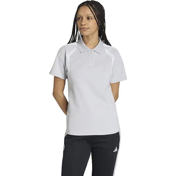 Adidas Tiro 26 Polo Femmes - Gris Clair / Blanc