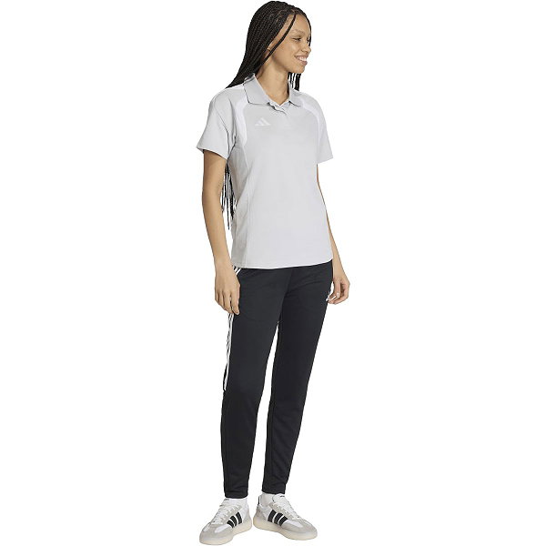 Adidas Tiro 26 Polo Femmes - Gris Clair / Blanc