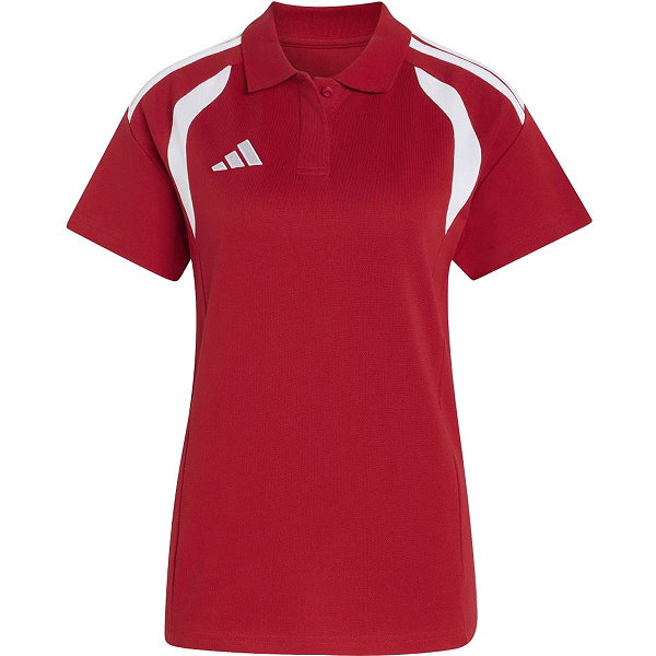 Adidas Tiro 26 Polo Damen - Rot / Weiß