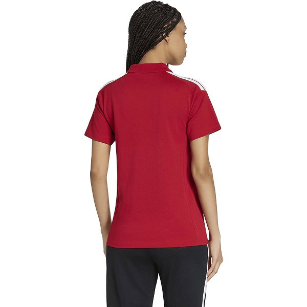 Adidas Tiro 26 Polo Damen - Rot / Weiß
