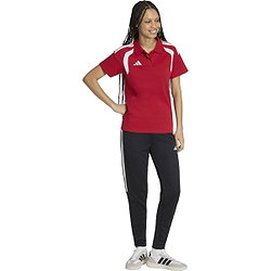 Vorschau: Adidas Tiro 26 Polo Damen - Rot / Weiß