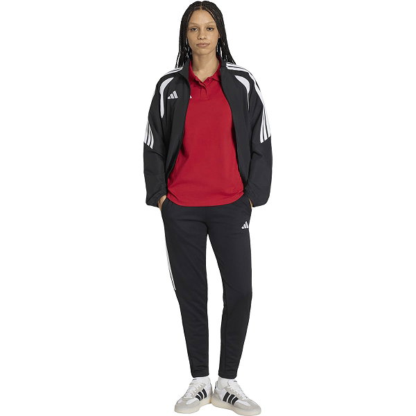 Adidas Tiro 26 Polo Damen - Rot / Weiß
