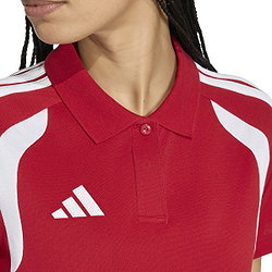 Vorschau: Adidas Tiro 26 Polo Damen - Rot / Weiß