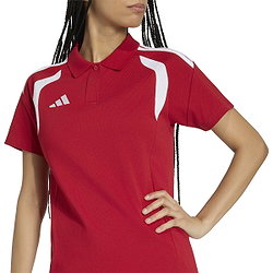 Vorschau: Adidas Tiro 26 Polo Damen - Rot / Weiß