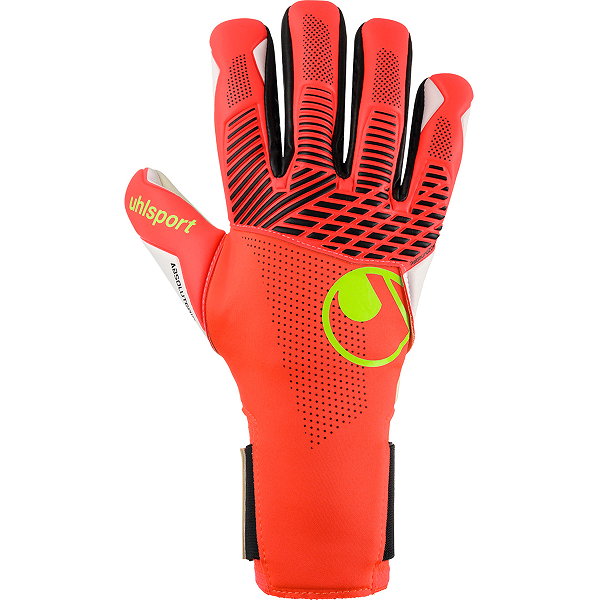 Uhlsport Fm Absolutgrip Hn Torwarthandschuhe - Neonrot / Weiß / Neongelb