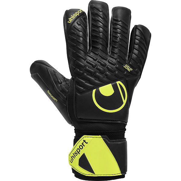 Uhlsport Fangmaschine Supersoft Hn Flex Frame Keepershandschoenen - Zwart / Fluogeel