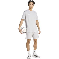 Présentation: Adidas Entrada 26 Short Sweat Hommes - Gris Clair / Blanc