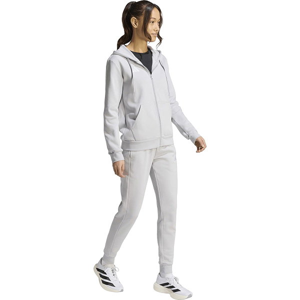 Adidas Entrada 26 Hoodie Dames - Lichtgrijs / Wit