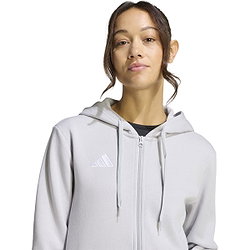 Voorvertoning: Adidas Entrada 26 Hoodie Dames - Lichtgrijs / Wit