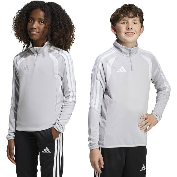 Adidas Tiro 26 League Ziptop Kinderen - Lichtgrijs / Wit