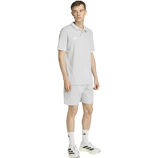 Adidas Entrada 26 Polo Hommes - Gris Clair / Blanc