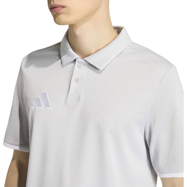 Adidas Entrada 26 Polo Hommes - Gris Clair / Blanc