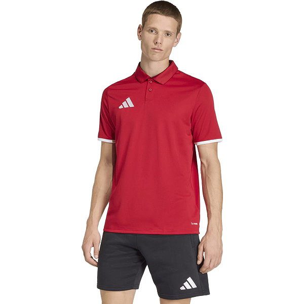 Adidas Entrada 26 Polo Hommes - Rouge / Blanc