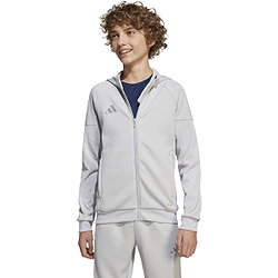 Présentation: Adidas Tiro 25 Sweat À Capuche Enfants - Gris Clair / Blanc