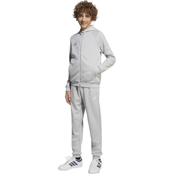 Adidas Tiro 25 Sweat À Capuche Enfants - Gris Clair / Blanc
