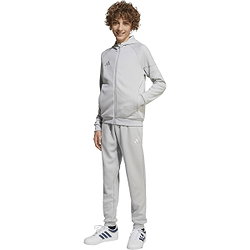 Présentation: Adidas Tiro 25 Sweat À Capuche Enfants - Gris Clair / Blanc